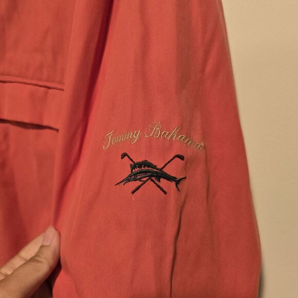 Vintage Tommy Bahama Anorak Golf Pullover Jacket Medium Mens Windbreaker Outdoor - Picture 8 of 12